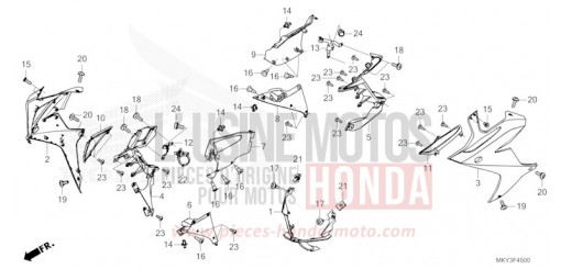MIDDLE COWL CBR650RAP de 2023